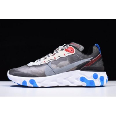 Nike React Element 87 Koyu Gri / Platini / Mavi Koşu Ayakkabısı Türkiye - 7NY9IRR8